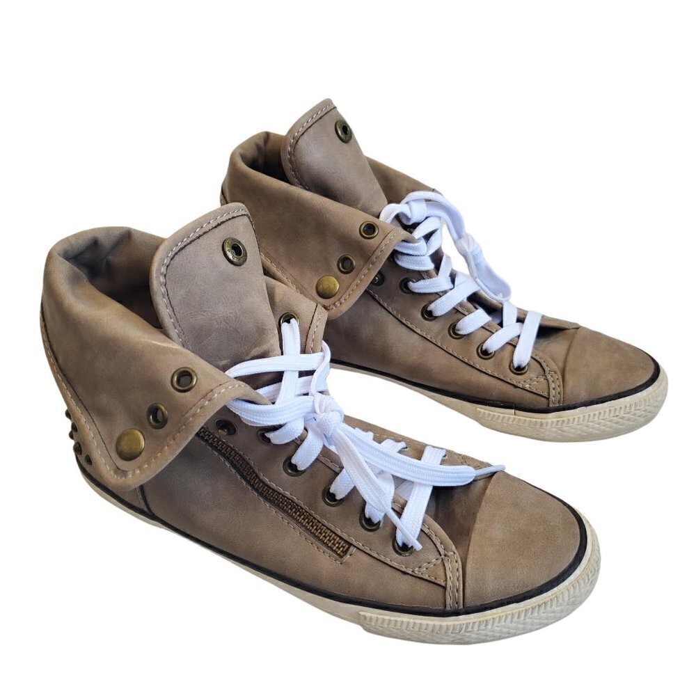 ALDO Dorgan Women's Studded High Top Sneakers Leather